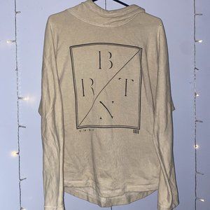 Beige oversized hoodie